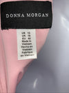 Donna Morgan Womens Midi Sheath Dress 12 Neck Cutouts Stretch Pink Sleeveless