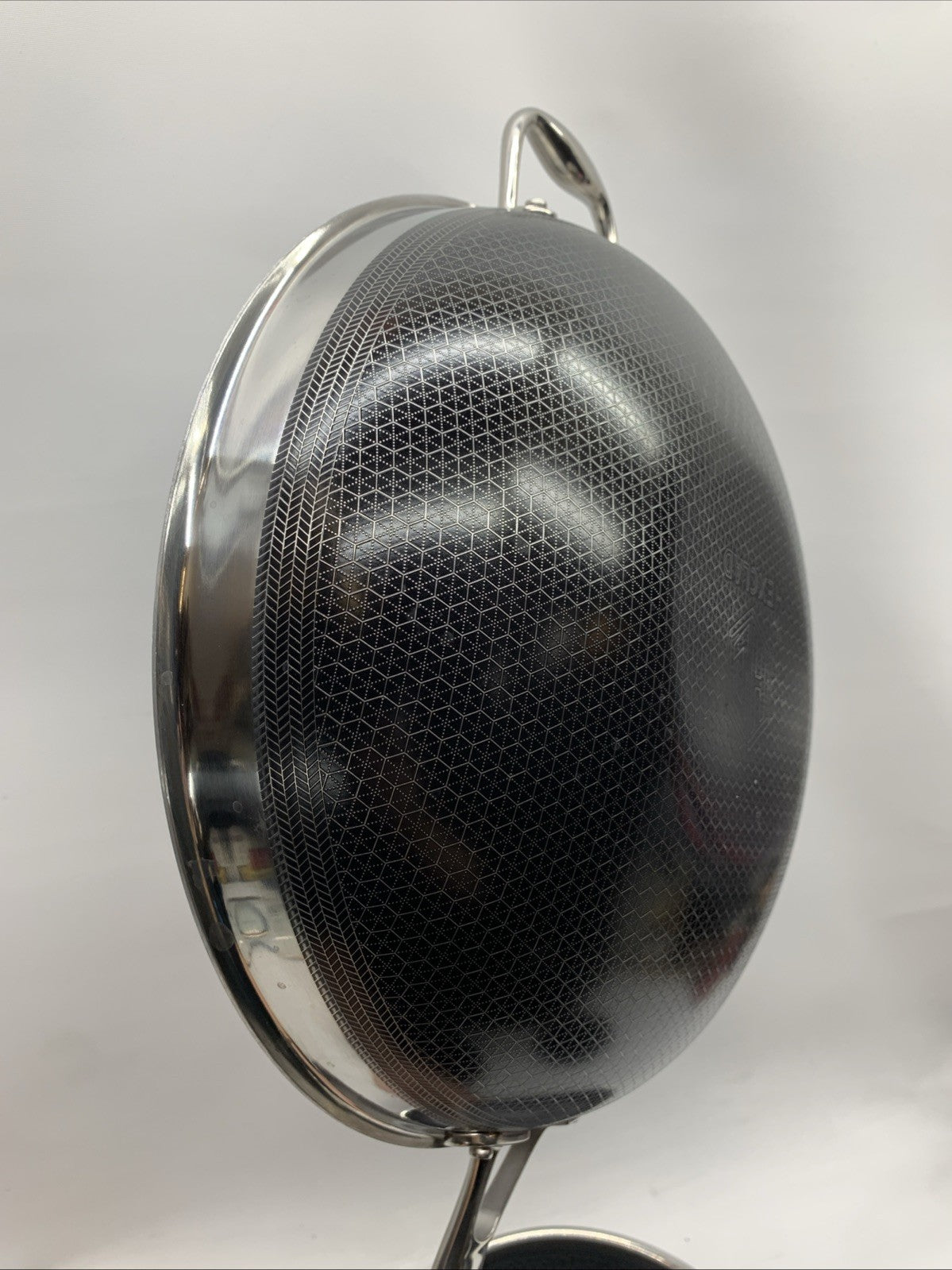 HexClad Hybrid Nonstick 7-Piece Cookware Cooking Pan Set with Lids & Wok - USED