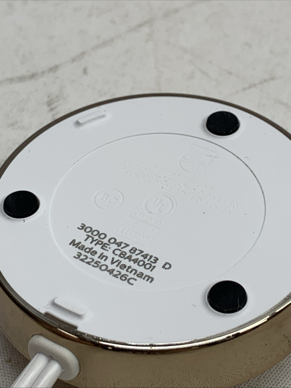 Philips Sonicare Charging Base Charger & Glass Cup CBA4001 for Brush - FOR PARTS