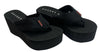 Rocket Dog Women's Black Crush Platform Flip Flop Thong Sandal Slipper Size 9M
