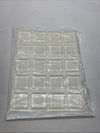 Clear Rubber Bumpers Rubber Feet for Cutting Boards Glass Table 20pcs - Lot Of 3