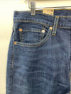 Jeans Men's 34X32 Regular Fit Nail Loop Knot Dark Indigo Wash Denim Long Pants