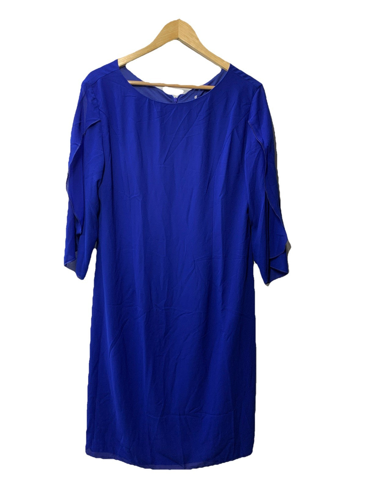 GRACE KARIN Womens Chiffon Flutter Sleeve Party Cocktail Dress Size 12 Blue