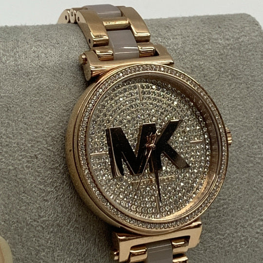 Michael Kors MK-4336 Rose Gold Women's Quartz Analog Dress Formal - USED GOOD