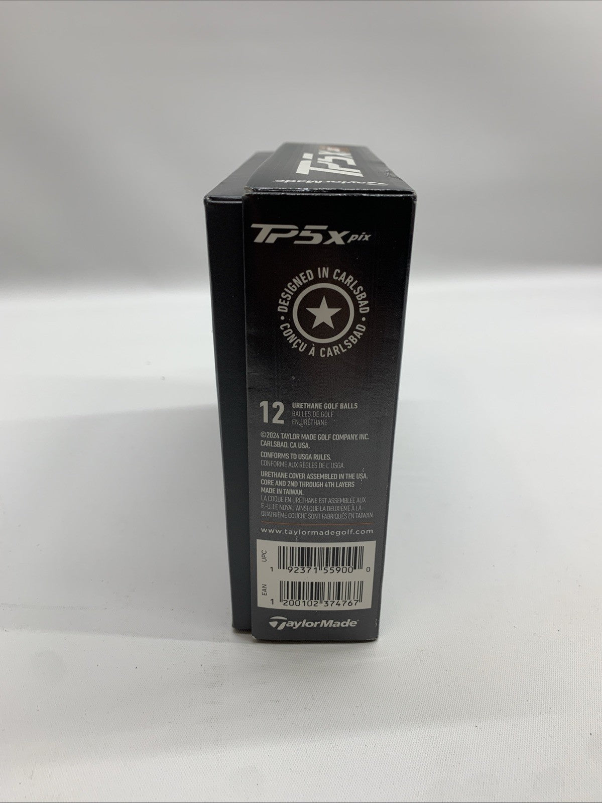 TaylorMade TP5 One Dozen Golf Balls New Clearpath Alignment White Black Orange
