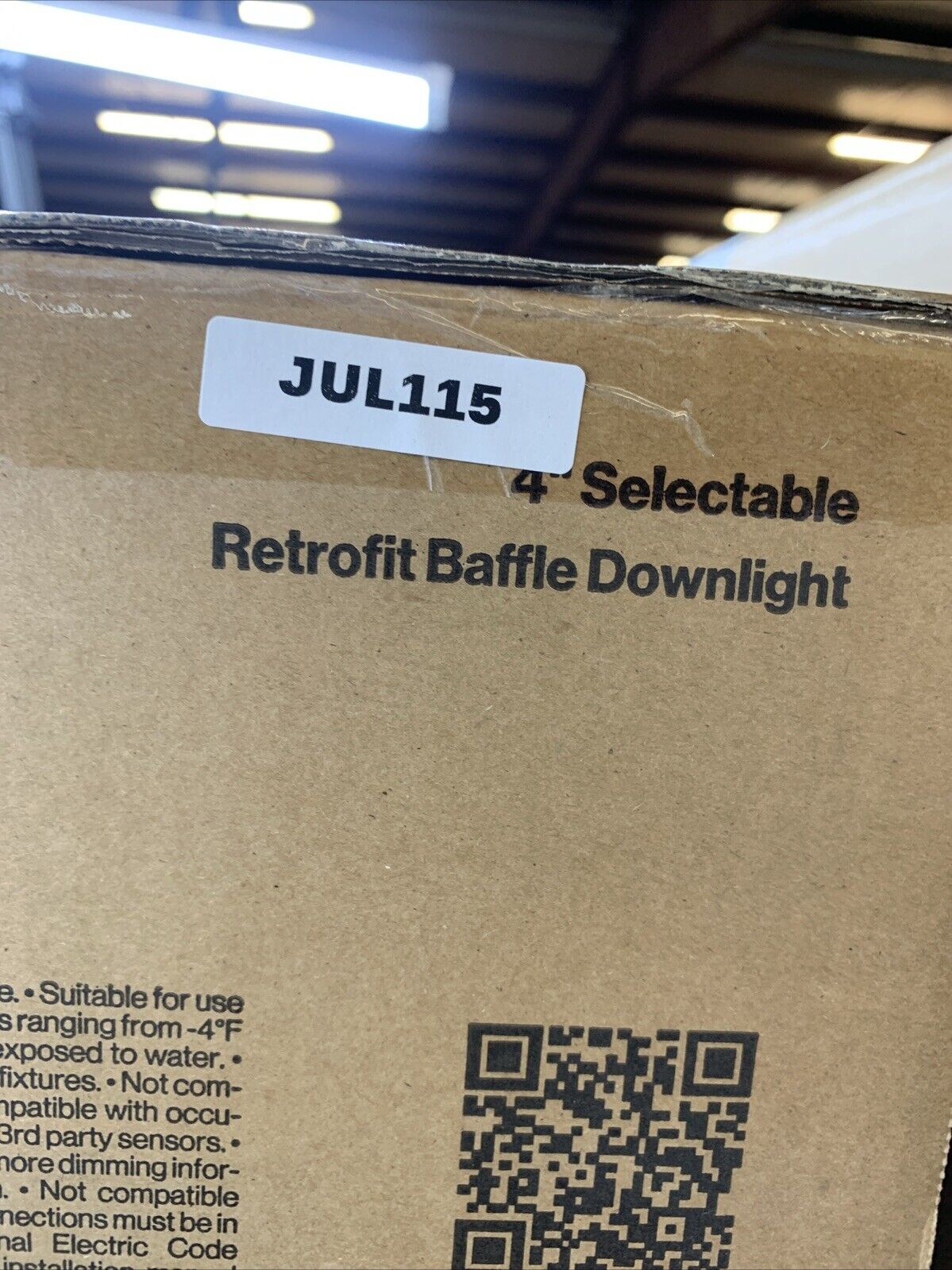 Sunco 4” Selectable Retrofit LED Baffle Downlight 11 Waats 660 Lumens - 24 Pack