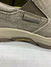 Skechers Respected-Fallston Slip-Ons Men's Size 8.5 Canvas Goodyear Grip Taupe