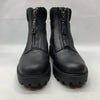 Zodiac Women's Soren Combat Ankle Boot Size 7.5 Black Leather H8103L1001 Block