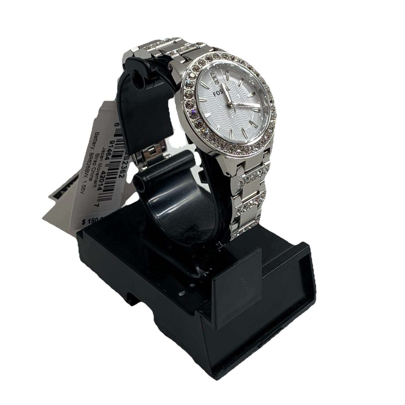 Fossil Jesse ES2362 Stainless Steel Wrist Watch Round Silver-tone Band for Women