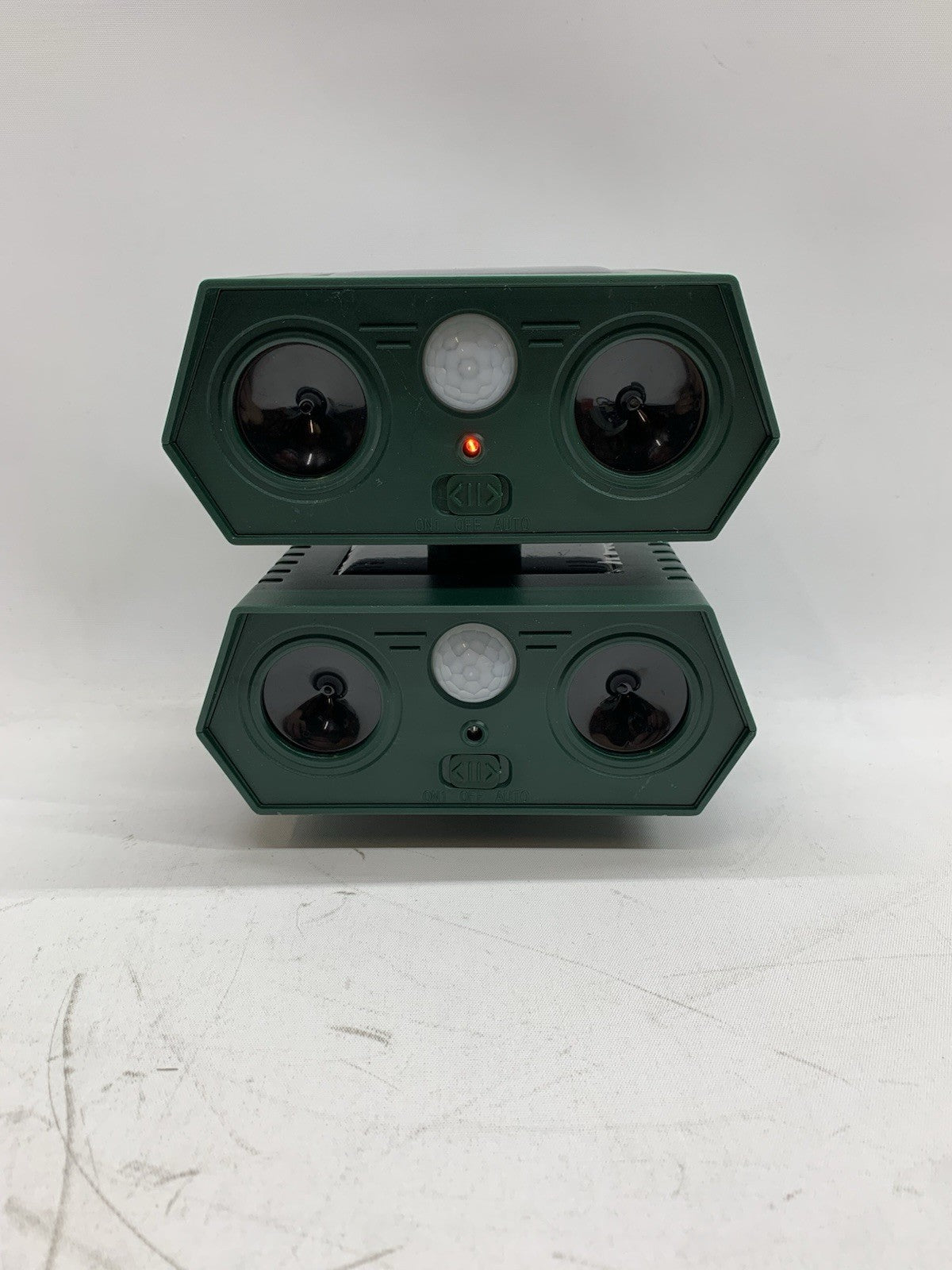 Solar Ultrasonic Animal Repellent Outdoor Cat Deterrent Infrared Sensing 2 Pack