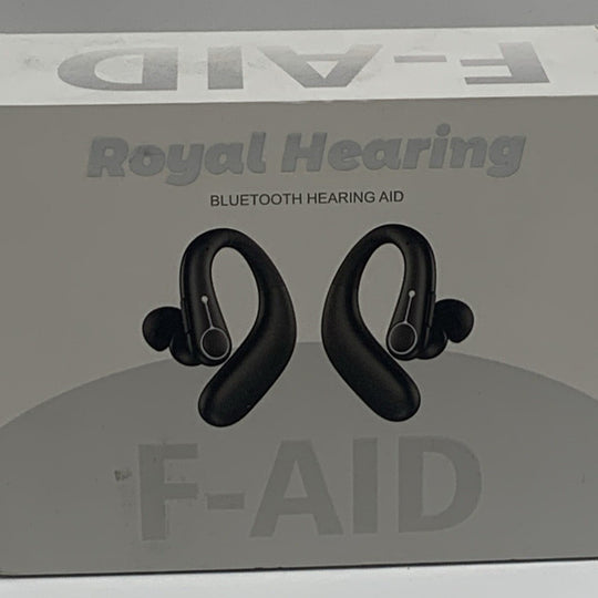 Royal Hearing , Hearing Aids for Seniors with Bluetooth F-AID Black With Case
