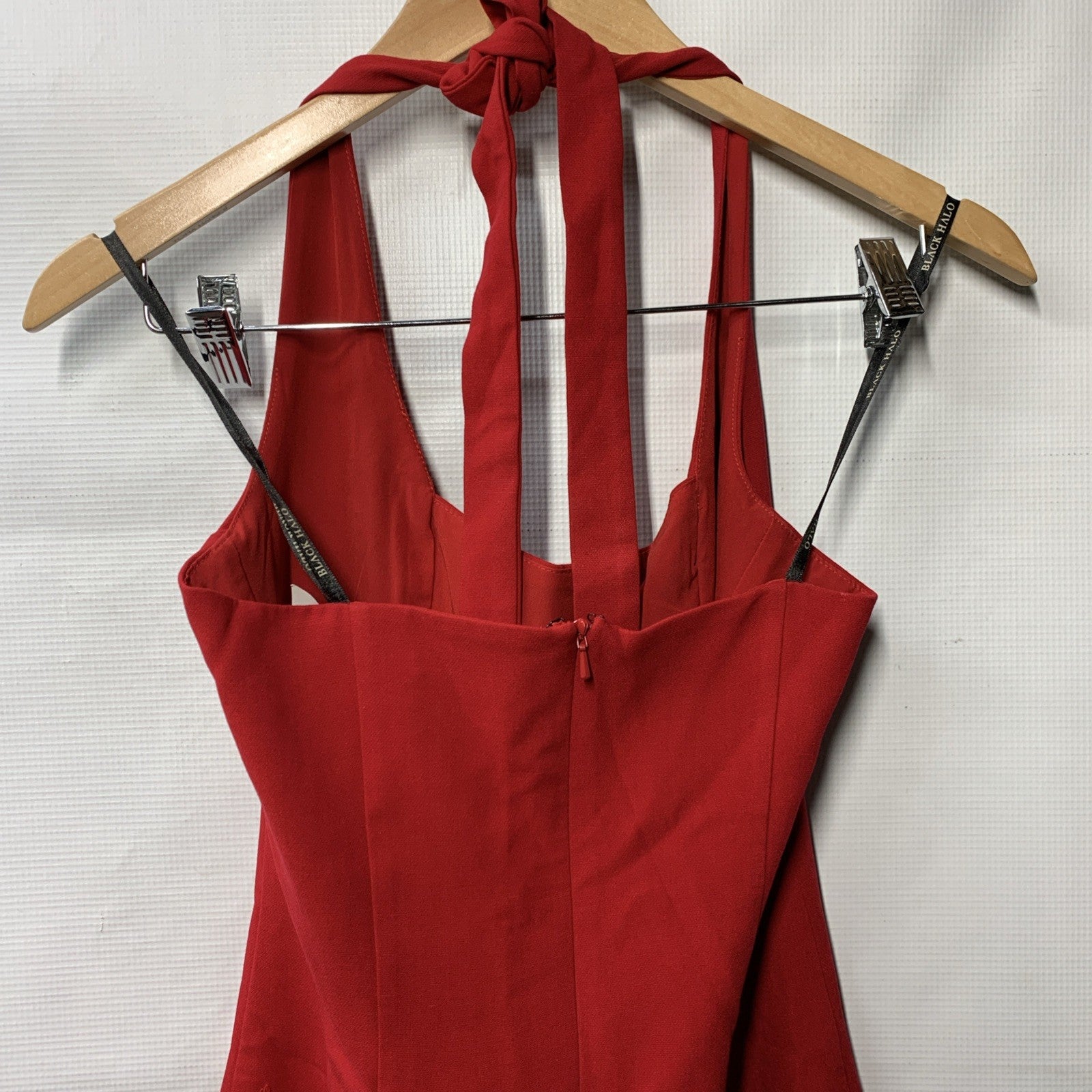 Black Halo Women's Zarela Sheath Size 2 Red Sangria Sleeveless Cocktail Dress