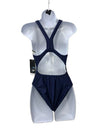 Speedo Pro LT Swimsuit Navy Blue Women's 10 36 One-Piece Suit Racerback Bathing