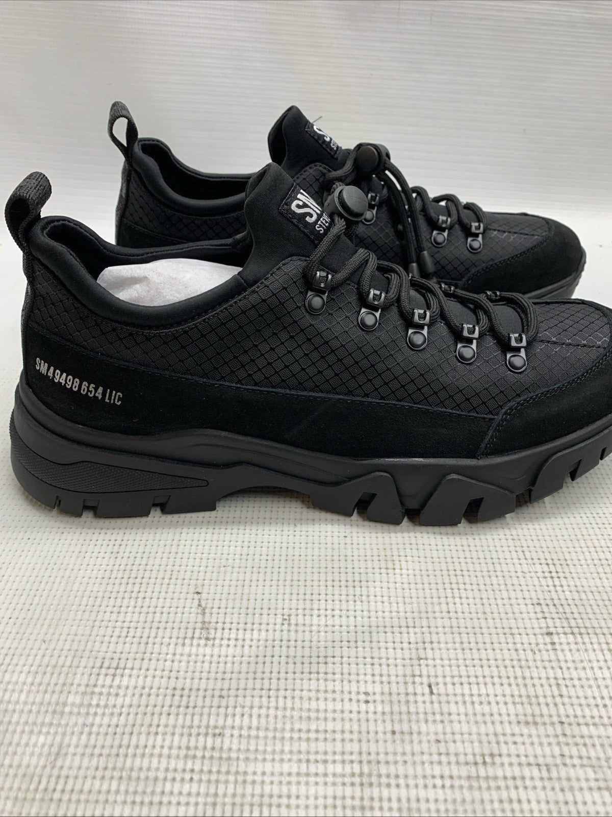 Steve Madden Chasley ORTHOLITE Black Men's Walk Shoes Sneakers Lace-Up Size 9.5