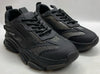 Steve Madden Mens Possession Platform Sneaker 10.5M Black Sliver Mesh Lace-up