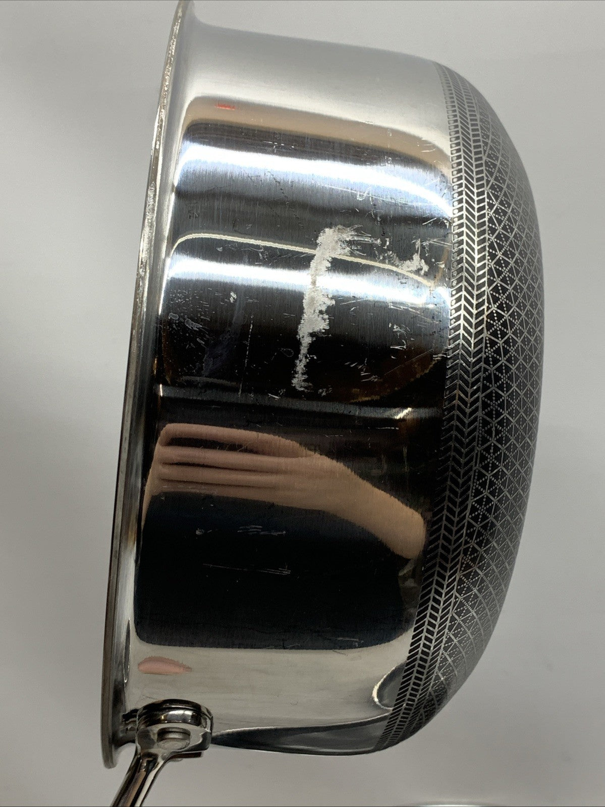 HexClad Hybrid Nonstick 6-Piece Pot Set 8, 3 and 2 Quart with Cover Lids - USED