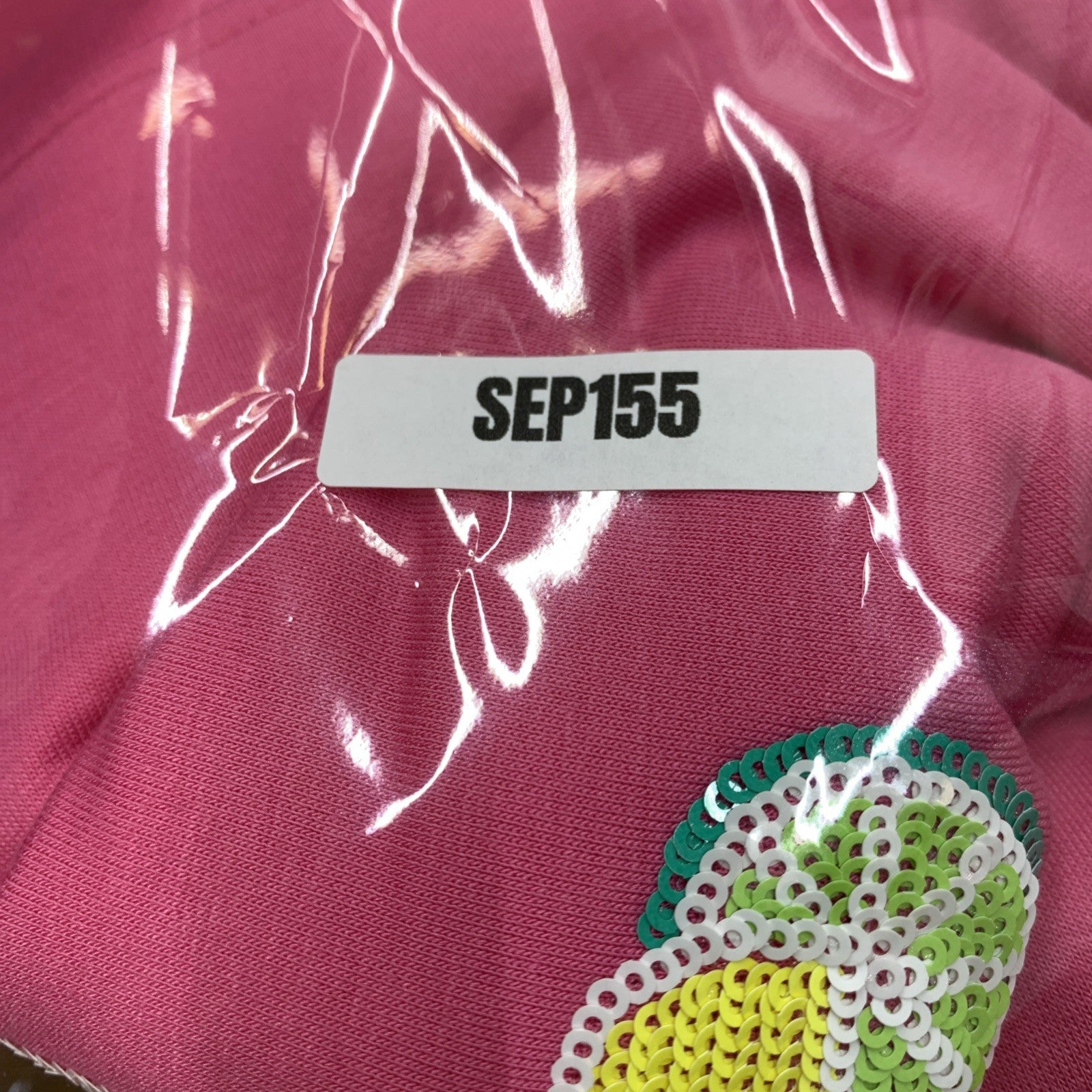 Emily Margaritas Pink On-The-Go Polyester Blend Loungewear Short Shirt Set Large
