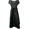 Adrianna Papell Women's Sequin High Low Taffeta Ball Gown Dress Formal Size 6