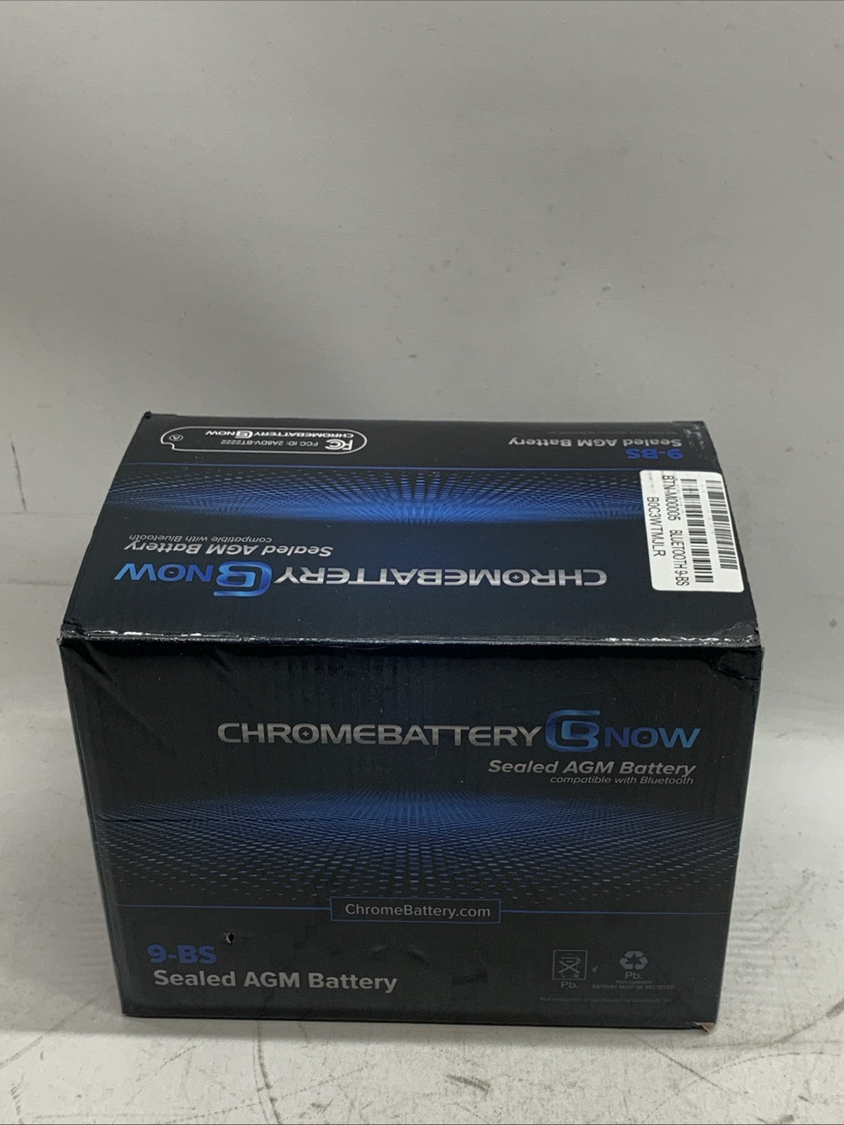 Chrome Battery Sealed AGM Battery 9-BS (BTN-M00005) 12V 8AH 96W 120CCA - 2 Pack