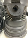 Steve Madden Mens Possession Platform Sneaker 10.5M Black Sliver Mesh Lace-up