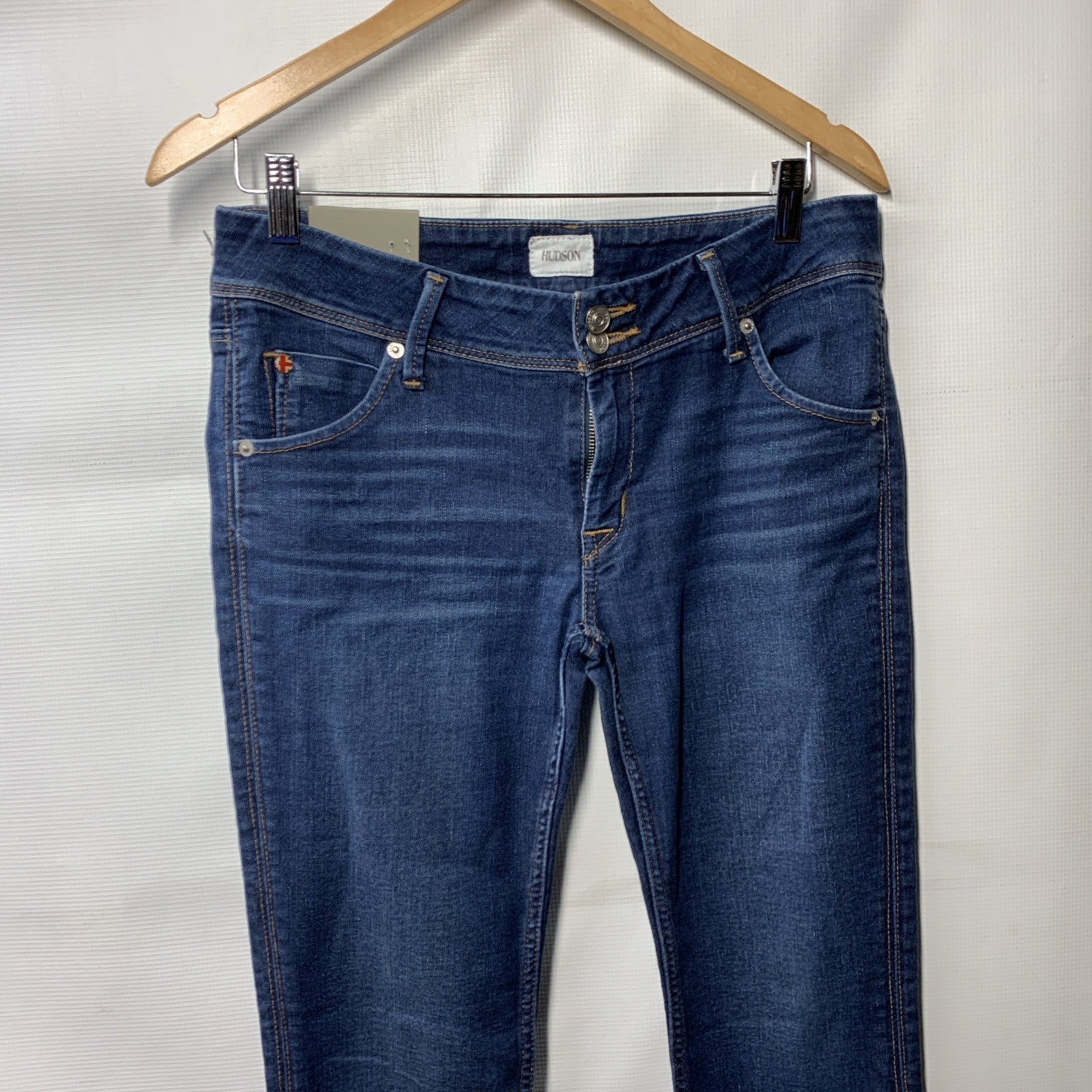 Hudson Beth Mid-rise Obsess Baby Boot Jean Women's Long Pants Size w/Pockets 28