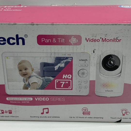 VTech 346700 Pan & Tilt Baby Video Monitor/Nursery Camera Advanced HQ Max White