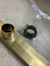 SaniteModar Linear Gold Shower Drain - 60 inch with 2 in 1 Tile Insert Panel