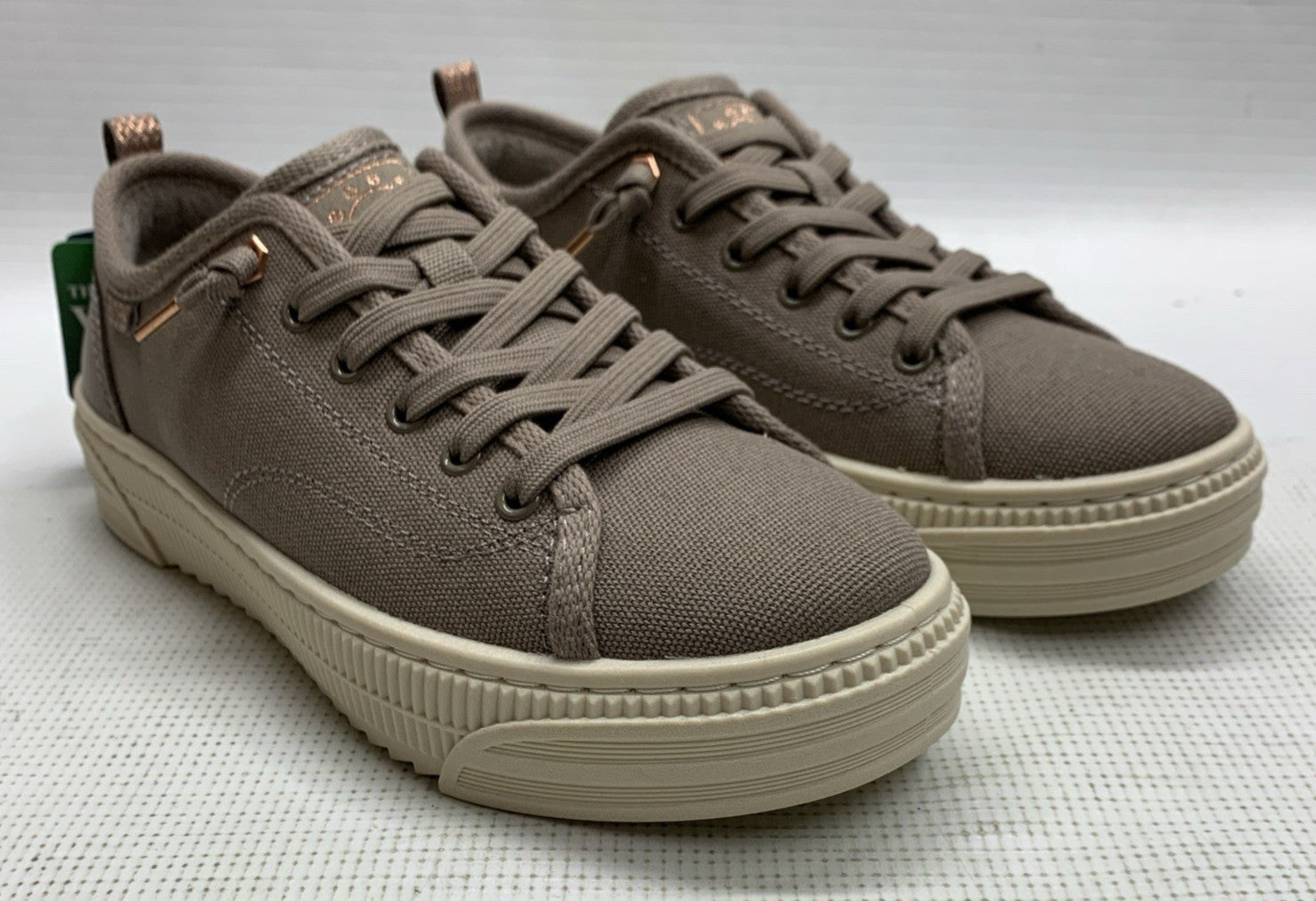 Skechers Bobs Copa Vegan Women Shoes Lace-up Sneaker 114640/TPE Low-top Size 6.5