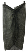 BECCA 7270571 Womens Network Wrap Sarong, Casual, Beach Cover Ups Size M-L Black