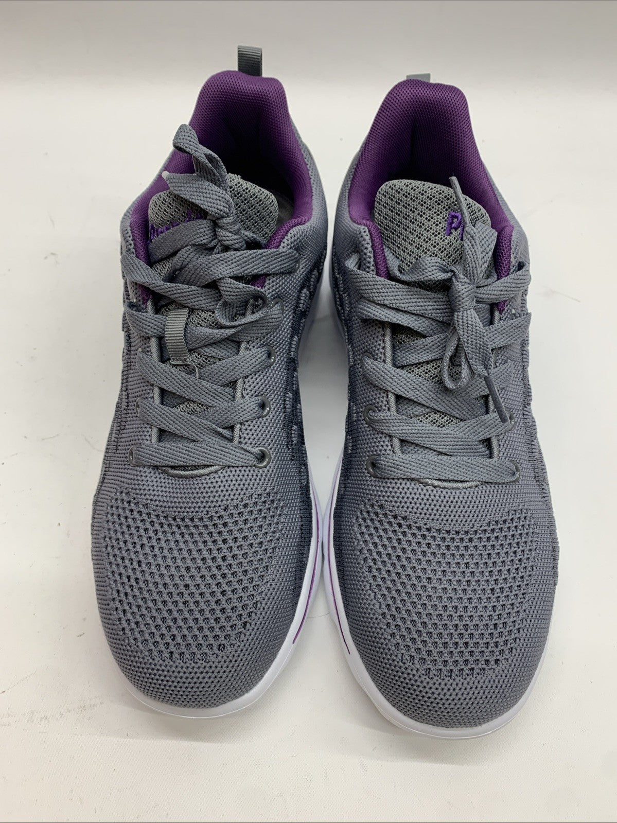 Propet Travelactiv Axial Walking Womens Grey Athletic Shoes Size 9.5 XX(4E) Lace