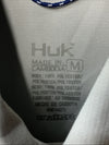Huk Tide Point Short Sleeve Men's Button-Down Shirt Size M Collared Harbor Mist