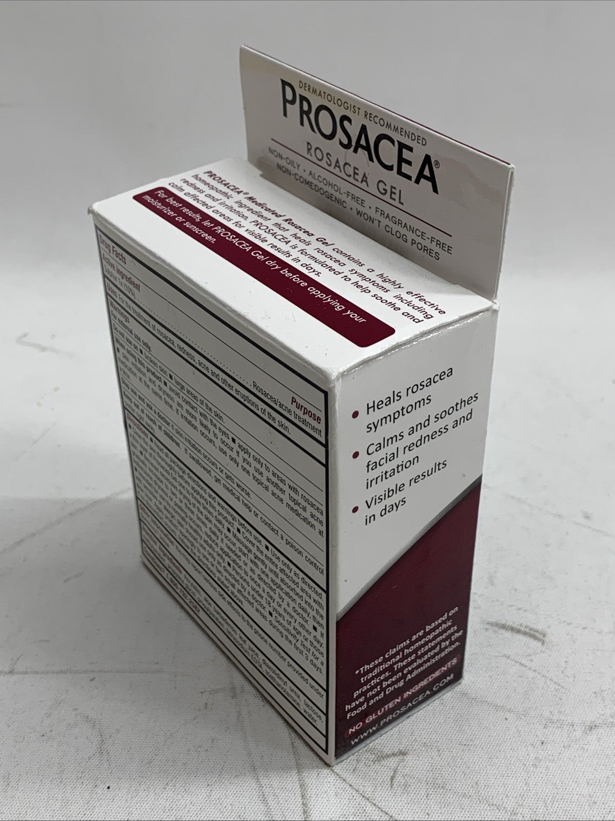 Prosacea Twin-Pack Rosacea Gel Treatment Control Redness Irritation for Face