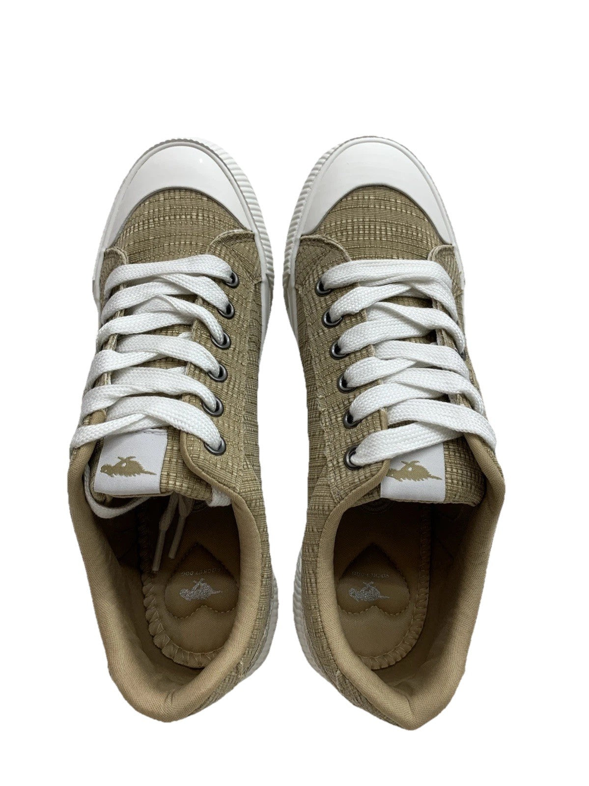 Rocket Dog Women Cheery Sneaker Barstow Cotton Tan Size 8M Lace-up Shoe Casual
