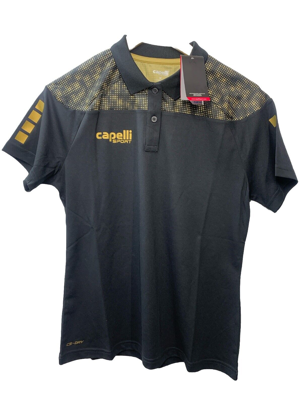 Capelli Sport Men's Standard Polo T-Shirt, Tribeca V-Neck Workout Top - Size M