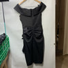 Xscape Women's Off-The-Shoulder Scuba Crepe Evening Cocktail Dress Size 8 Black