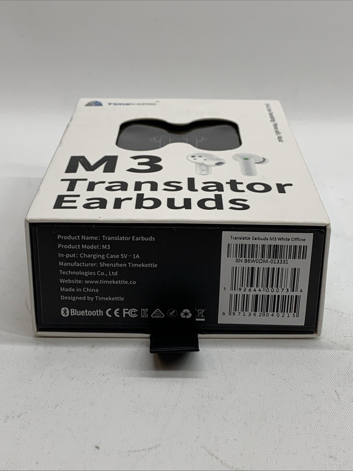 Timekettle M3 Language Translator Earbuds Online & Offline Translation White