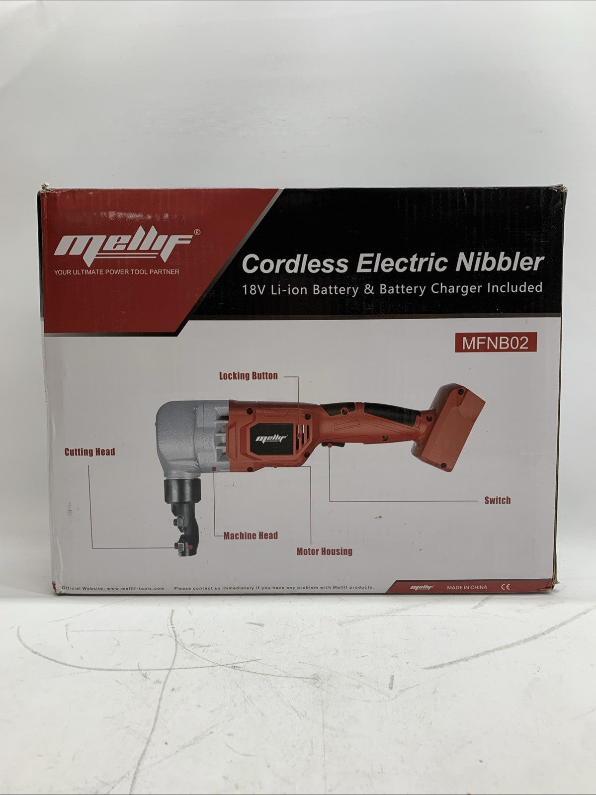 Cordless Electric Nibbler Metal Cutter MFNB02 Compatible w/Milwaukee 18V Battery