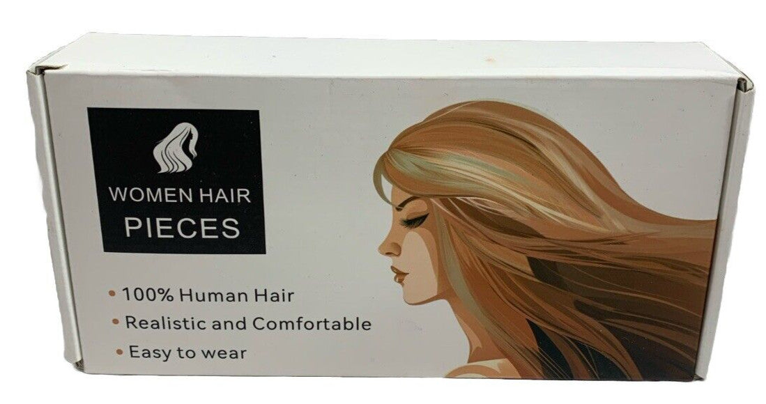 Beautiful Metamorphosis 100% Real Human Hair Topper For Women Hairpiece Gray 8”