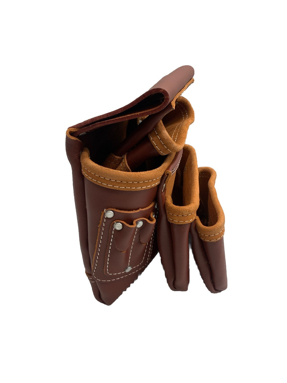AP-LEATHER PRO-19 100% Genuine Full Grain Leather Tool Belt/Pouch/suspenders