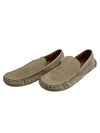 Gentle Souls by Kenneth Cole Mateo Beige Suede Drivers Size 11 Mens Shoe Slip-on