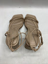 Marc Fisher Women's Meggiane Heeled Sandal Size 8M Lite Latte 110 Buckle Closure