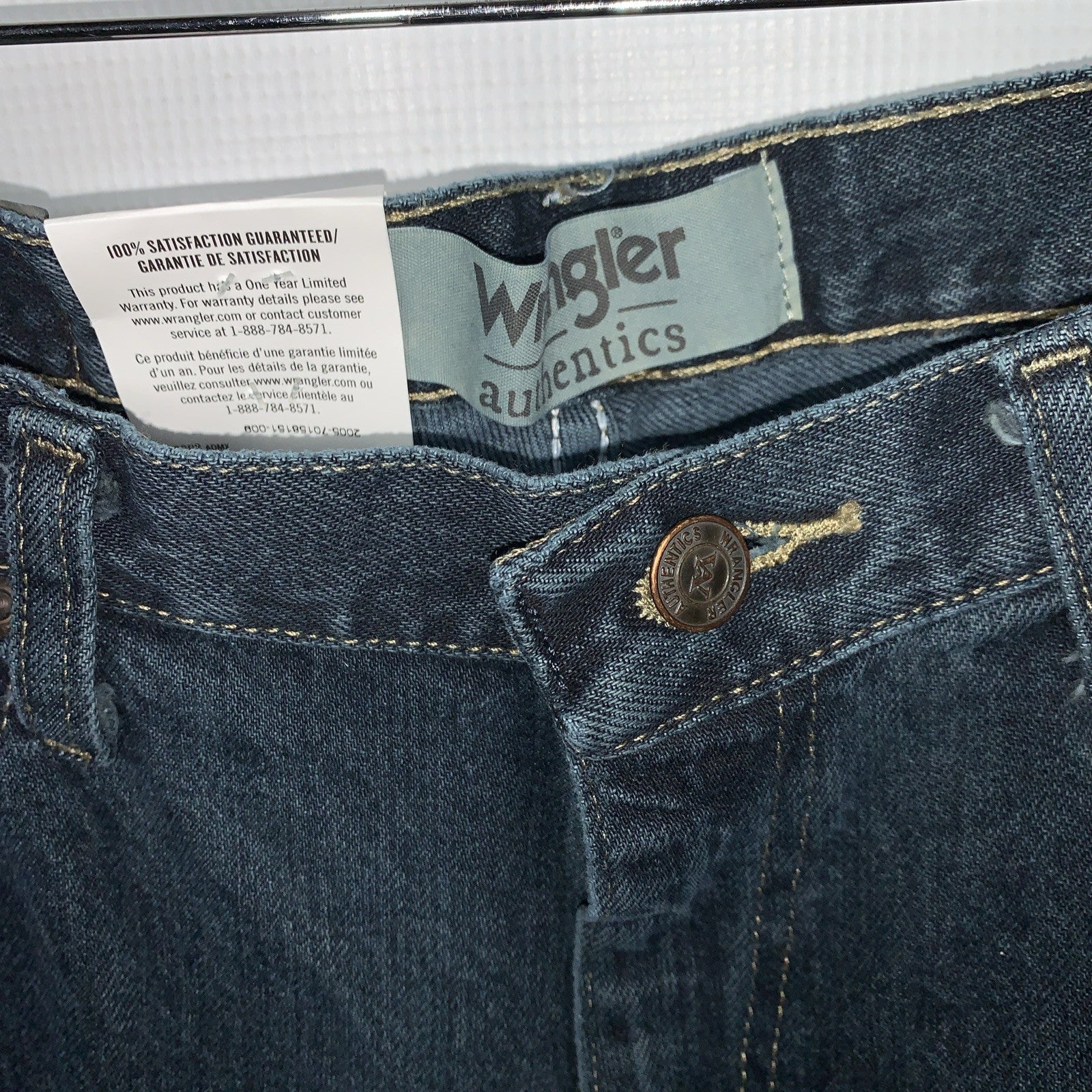 Wrangler Authentics Men's 10ZM200SM Relaxed Fit Cotton Jeans 33x34 Long Pants