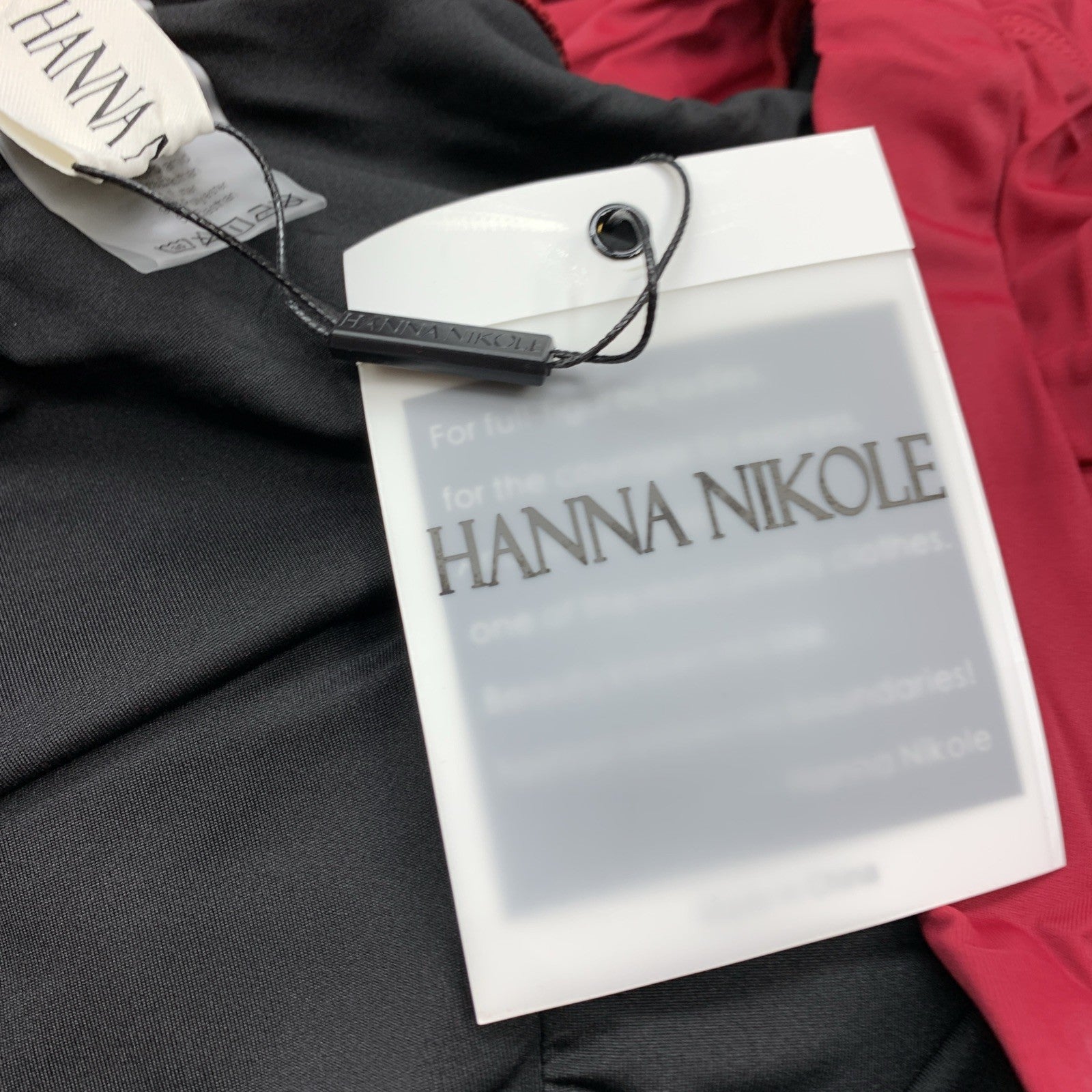 Hanna Nikole Womens Plus Size High Waisted Bathing Swim Suit Skirt Size 22W Red