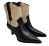 Circus NY by Sam Edelman Women's Yolanda Western Heel Boot Size 6 Black Vanilla