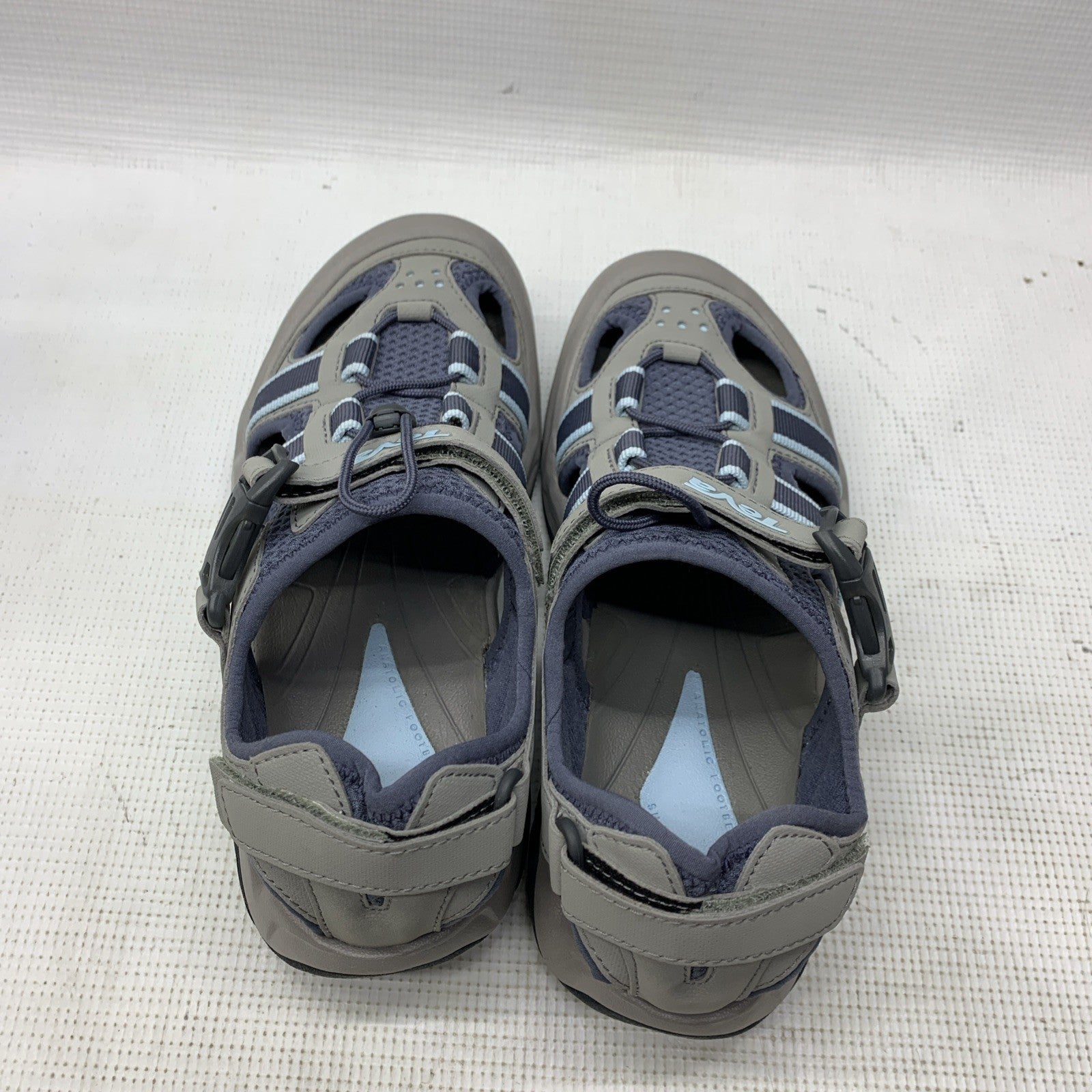 Teva 6154 Womens Omnium Hybrid Hiking Water Shoe Sandal Slate Hook & Loop Size 7