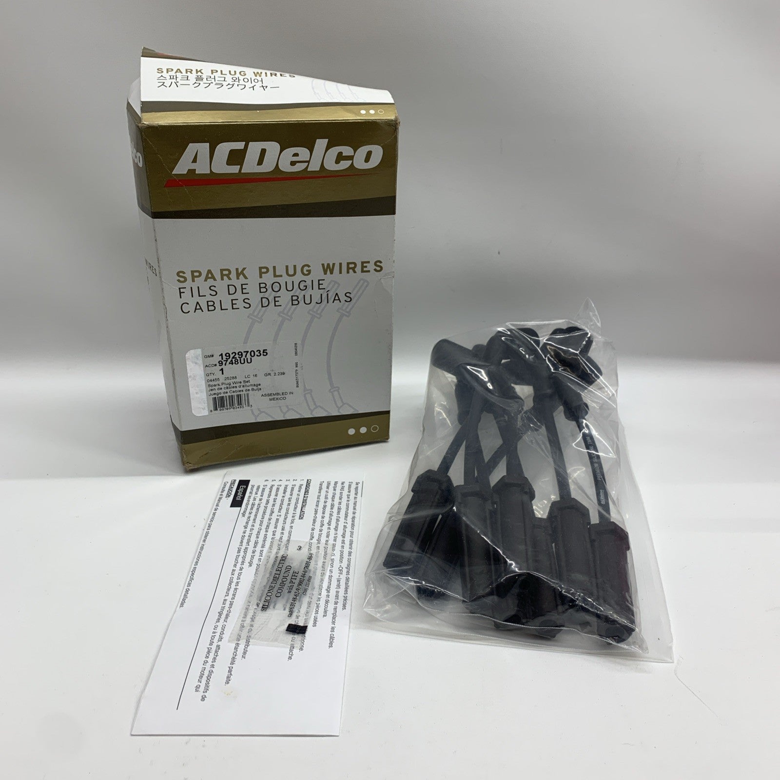 AcDelco Spark Plug Wire Set 9748UU for Chevrolet GMC Cadillac Hummer Pontiac
