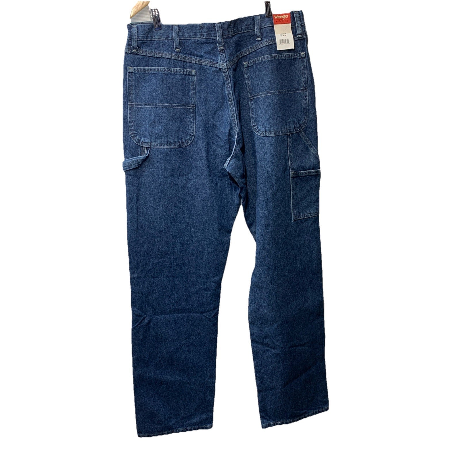 Wrangler Authentics Men's Classic Carpenter Jeans Size 36Wx34L Blue Long Pants