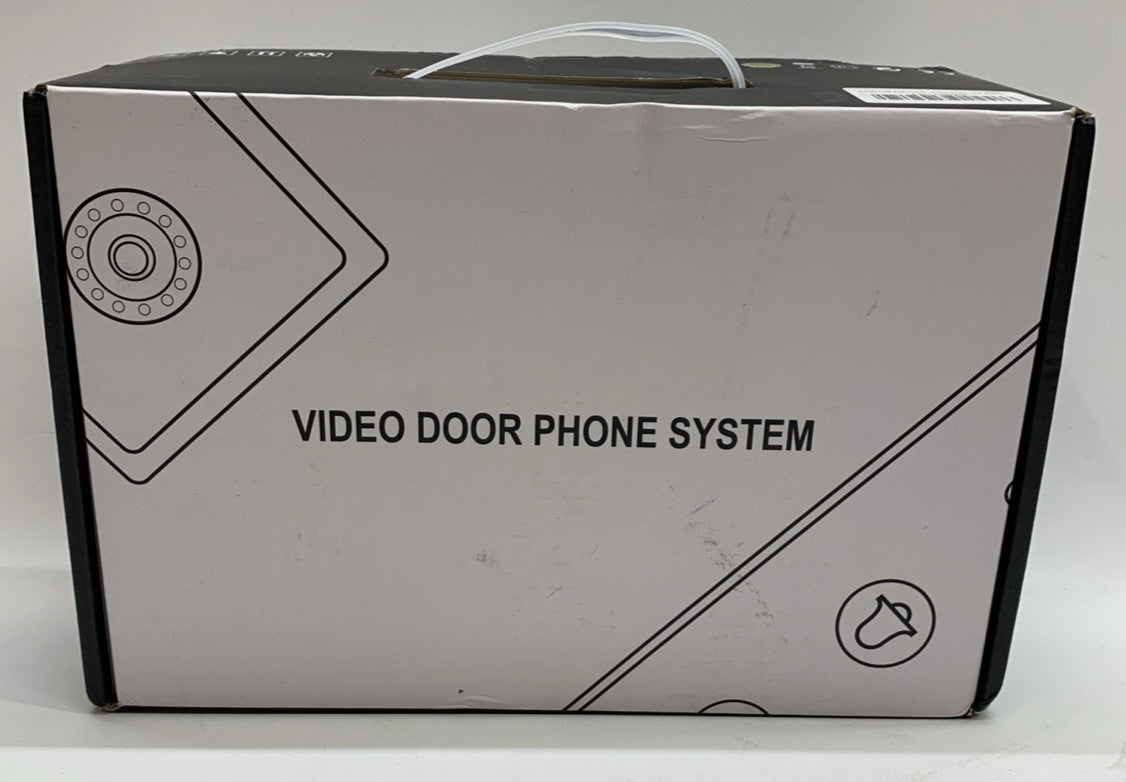 Video Doorbell Intercom System, 7 Inches Alloy Panel Monitor HD Camera Wired Vid