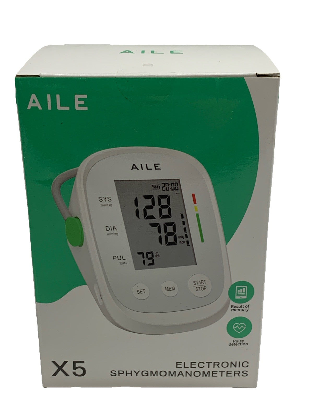 Aile X5 Electronic Sphygmomanometer Blood Pressure Machine Upper Arm Large Cuff