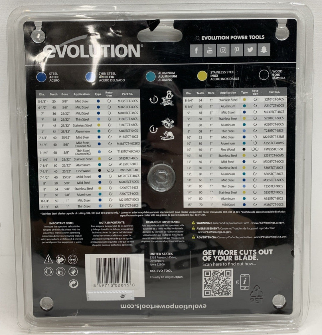 Evolution Power Tools 8-1/4BLADEST 8-1/4